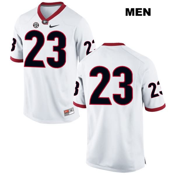 Georgia Bulldogs Men's Mark Webb #23 NCAA No Name Authentic White Nike Stitched College Football Jersey RKT4156QV